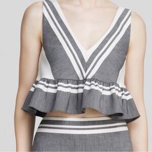 Elizabeth and James Peplum crop top